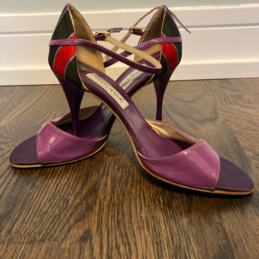 Comme il Faut.Tango Shoes.Main color-Purple. Made in Buenos Aires. Lightly worn.